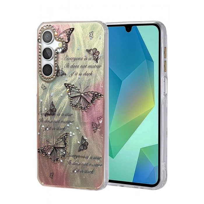 Mey İthalat®  Samsung Galaxy S25 Kılıf Blade Aynalı Desenli Kapak - Desen 6