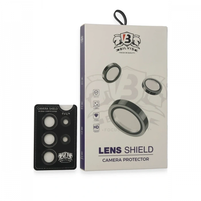 Mey İthalat®  Samsung Galaxy S25 Ultra Bilvis Titan Kamera Lens - Siyah