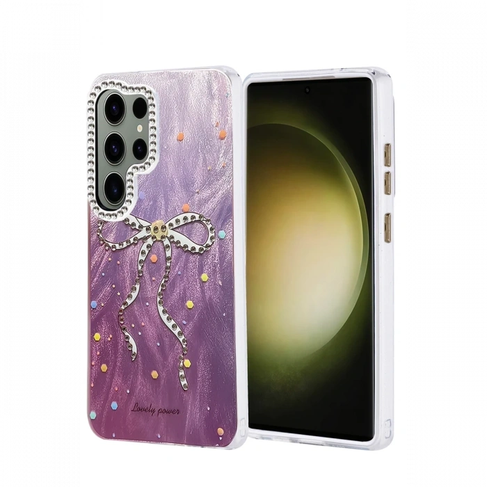 Mey İthalat®  Samsung Galaxy S25 Ultra Kılıf Blade Aynalı Desenli Kapak - Desen 1