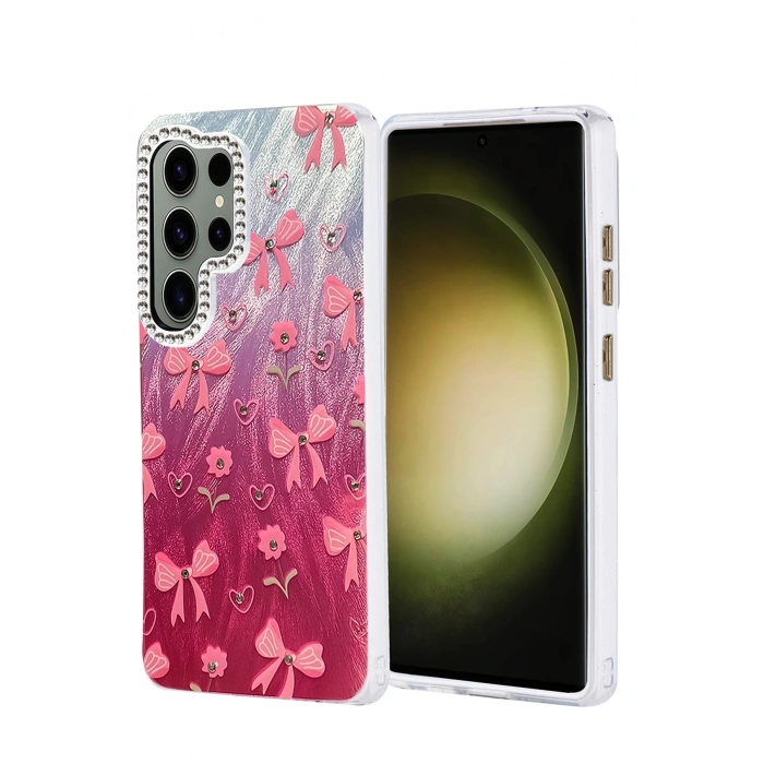 Mey İthalat®  Samsung Galaxy S25 Ultra Kılıf Blade Aynalı Desenli Kapak - Desen 3