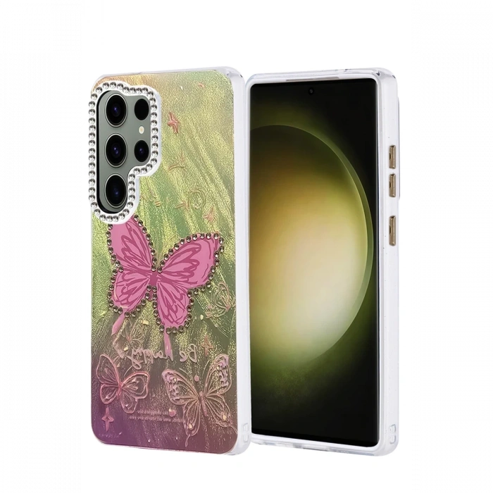 Mey İthalat®  Samsung Galaxy S25 Ultra Kılıf Blade Aynalı Desenli Kapak - Desen 5