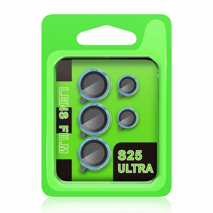 Mey İthalat®  Samsung Galaxy S25 Ultra Raze Metal Kamera Lens - Mavi