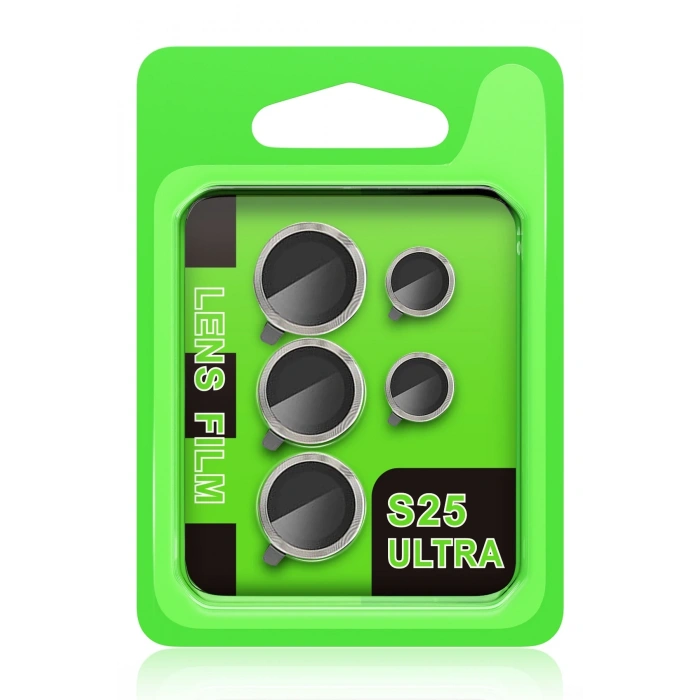 Mey İthalat®  Samsung Galaxy S25 Ultra Raze Metal Kamera Lens - Natural Grey