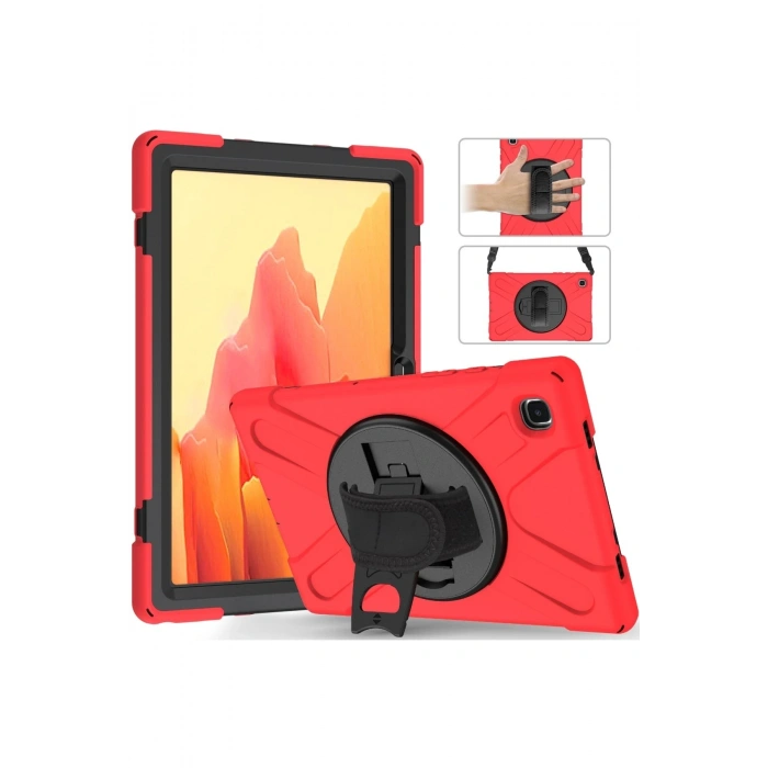 Mey İthalat®  Samsung Galaxy T220 Tab A7 Lite 8.7 Kılıf Amazing Tablet Kapak - Kırmızı