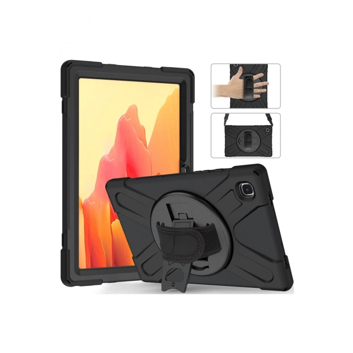 Mey İthalat®  Samsung Galaxy T220 Tab A7 Lite 8.7 Kılıf Amazing Tablet Kapak - Siyah
