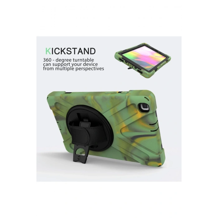 Mey İthalat®  Samsung Galaxy T290 Tab A 8 Kılıf Amazing Tablet Kapak - Kamuflaj
