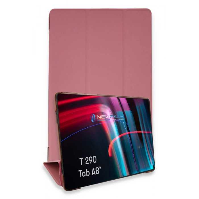 Mey İthalat®  Samsung Galaxy T290 Tab A 8 Kılıf Tablet Smart Kılıf - Pembe