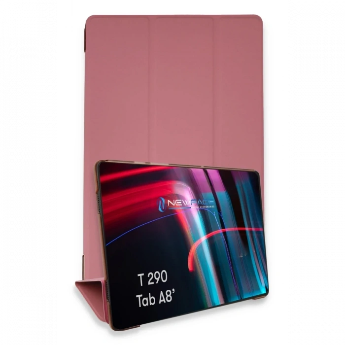 Mey İthalat®  Samsung Galaxy T290 Tab A 8 Kılıf Tablet Smart Kılıf - Pembe