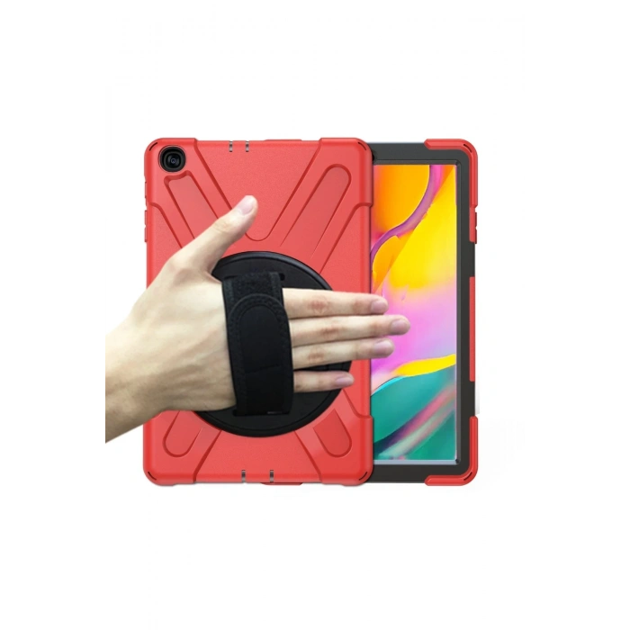 Mey İthalat®  Samsung Galaxy T510 Tab A 10.1 Kılıf Amazing Tablet Kapak - Kırmızı