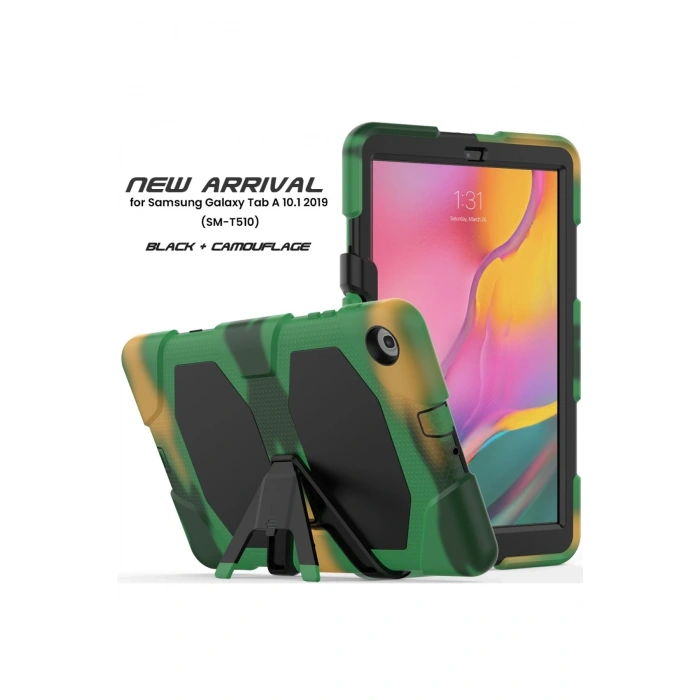 Mey İthalat®  Samsung Galaxy T510 Tab A 10.1 Kılıf Griffin Tablet Kapak - Kamuflaj