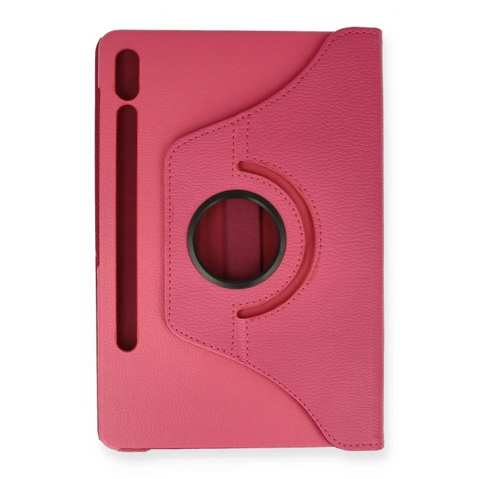 Mey İthalat®  Samsung Galaxy T870 Tab S7 11 Kılıf 360 Tablet Deri Kılıf - Pembe