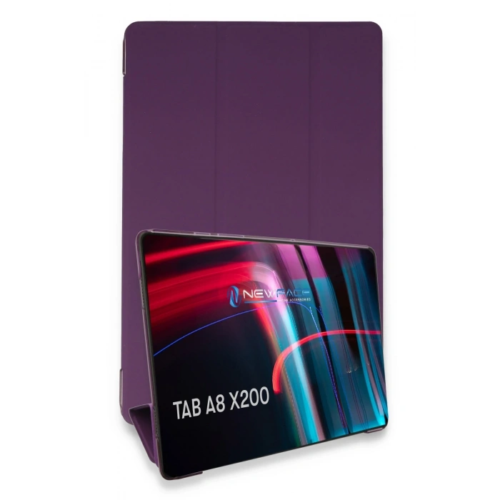 Mey İthalat®  Samsung Galaxy X200 Tab A8 10.5 Kılıf Tablet Smart Kılıf - Mor