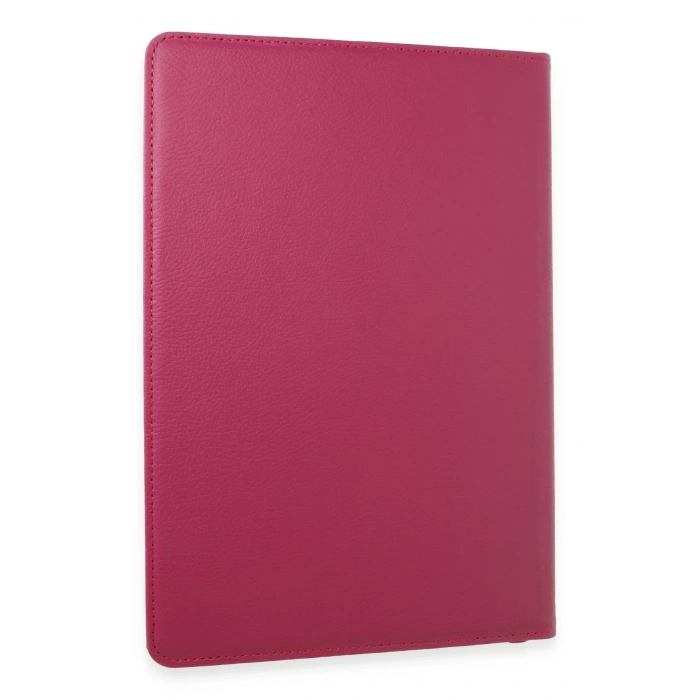 Mey İthalat®  Samsung Galaxy X610 Tab S9 FE Plus 12.4 Kılıf 360 Tablet Deri Kılıf - Pembe
