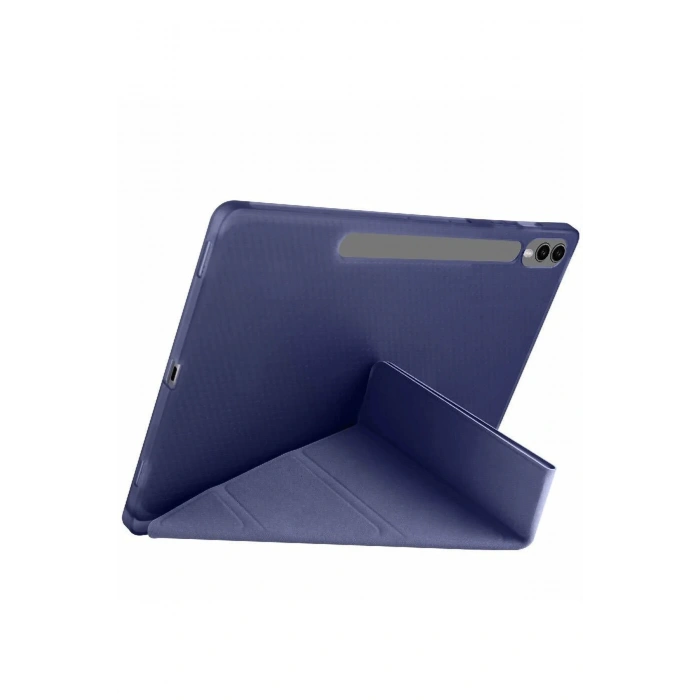 Mey İthalat®  Samsung Galaxy X610 Tab S9 FE Plus 12.4 Kılıf Kalemlikli Mars Tablet Kılıfı - Lacivert