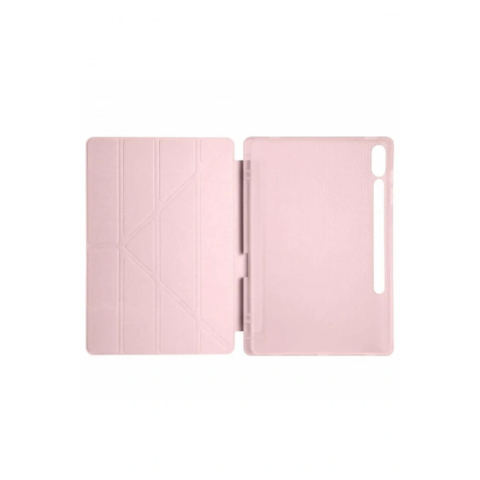 Mey İthalat®  Samsung Galaxy X610 Tab S9 FE Plus 12.4 Kılıf Kalemlikli Mars Tablet Kılıfı - Rose Gold