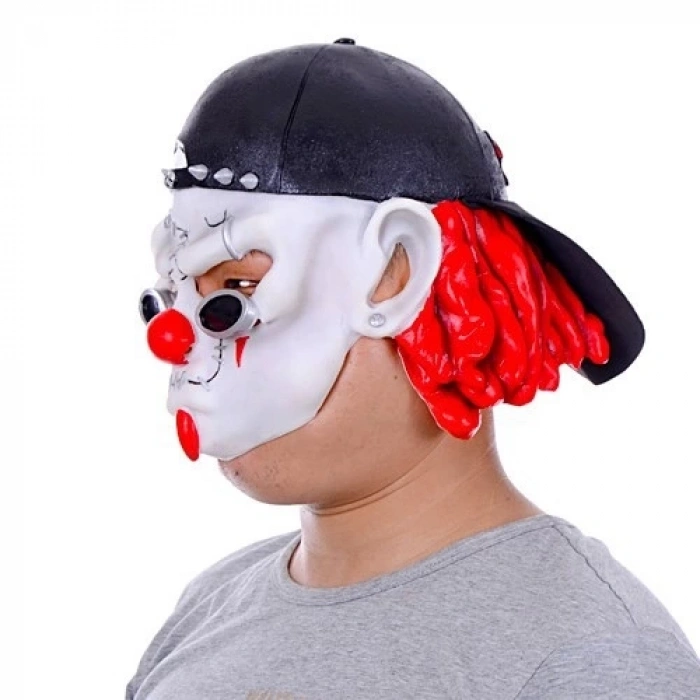 Mey İthalat®  Şapkalı Gözlüklü Beyaz Maske