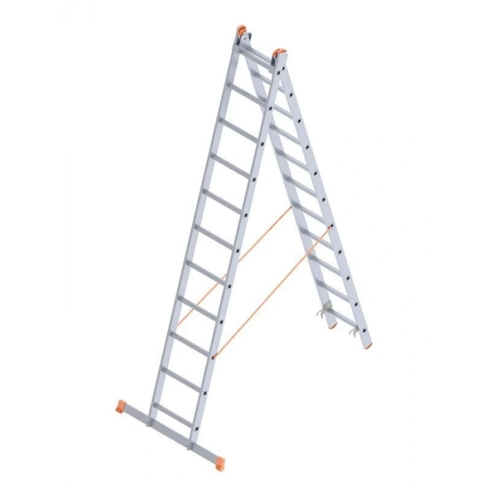 Mey İthalat® Saraylı 2X11 A Tipi Sürgülü Merdiven 6,02 Metre