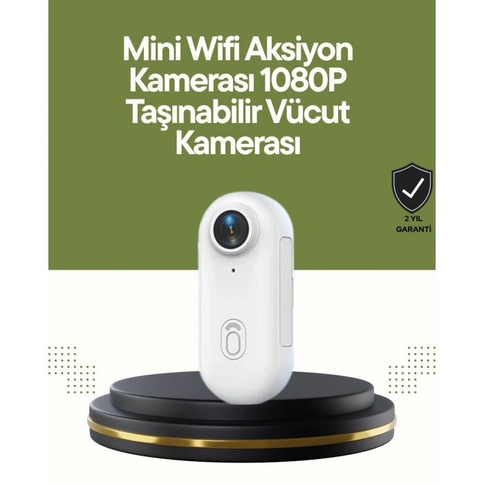 Mey İthalat® Şarj Edilebilir Uzun Ömürlü Mini Spor Kamera Full HD