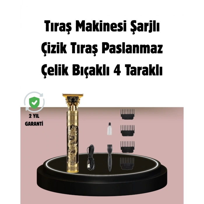 Mey İthalat® Şarjlı Titanyum Bıçaklı Saç Kesme Makinesi