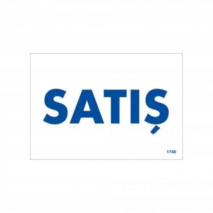 Mey İthalat® Satış Uyarı Levhası 17,5x25 KOD:1740
