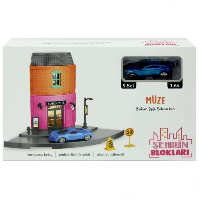 Mey İthalat® Şehrin Blokları Yapboz Müze Seti