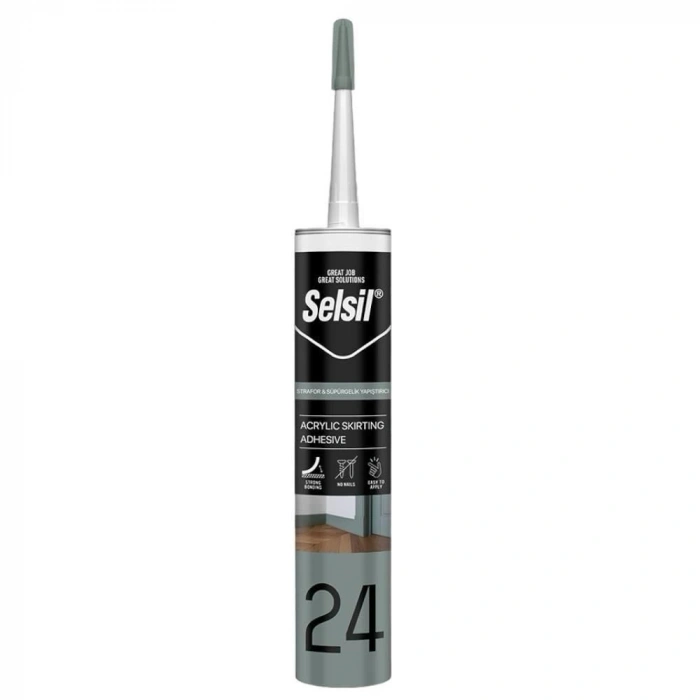 Mey İthalat® Selsil 24 Strafor Süpürgelik Yapıştırıcı 500 gr