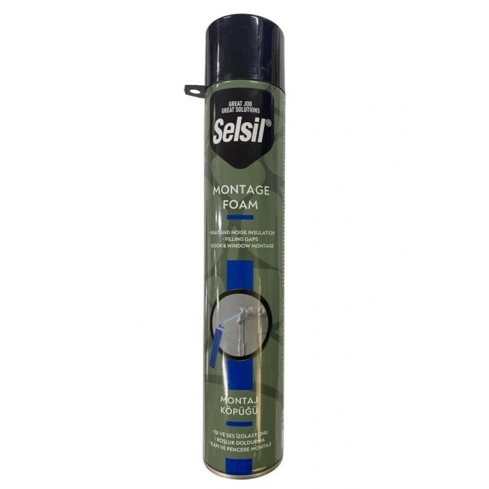 Mey İthalat® Selsil Selfoam Poliüratan Montaj Köpüğü 600 gr