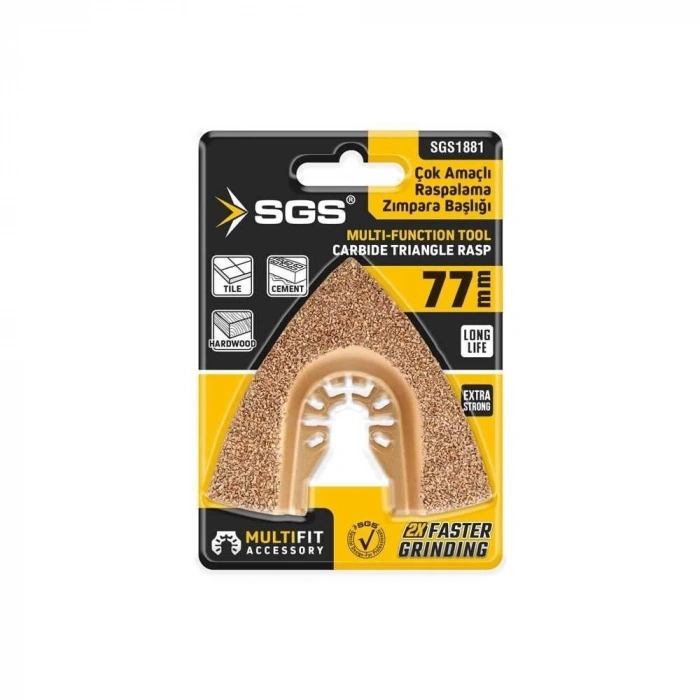 Mey İthalat® SGS 1881 Karbür Zımparalama Raspalama Bıçağı 77 mm