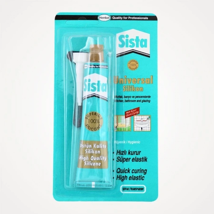 Mey İthalat® Sista Üniversal Silikon Tüp 50 Gr Şeffaf