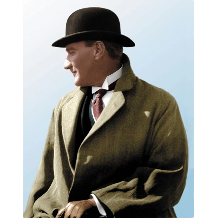 Mey İthalat® Siyah Renk Atatürk Şapkası