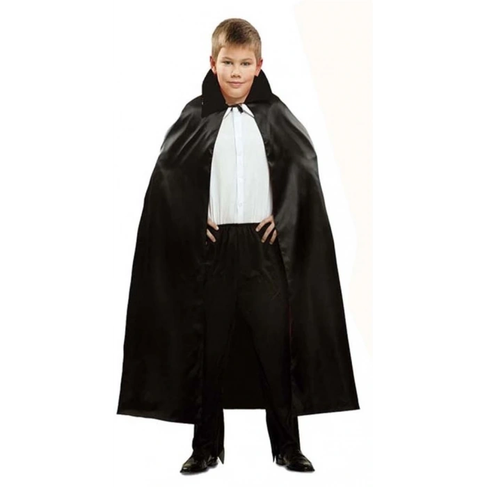Mey İthalat® Siyah Renk Yakalı Halloween Pelerini 90 cm