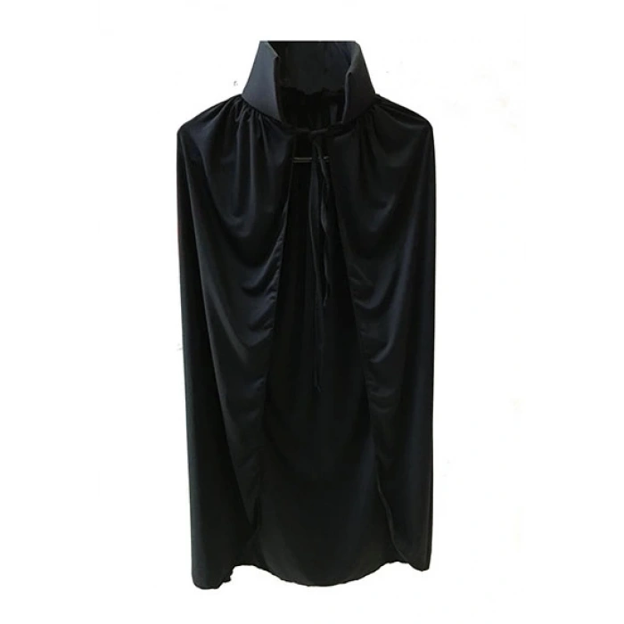 Mey İthalat® Sİyah Yakalı Pelerin - Vampir Pelerin - Dracula Pelerin 90 cm