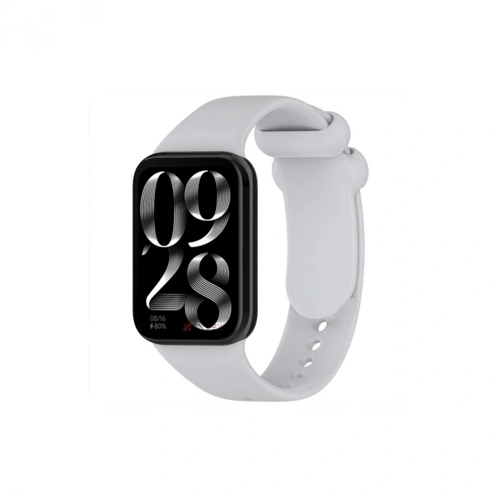 Mey İthalat®   Smart Band 8 Pro Klasik Kordon - Açık Gri