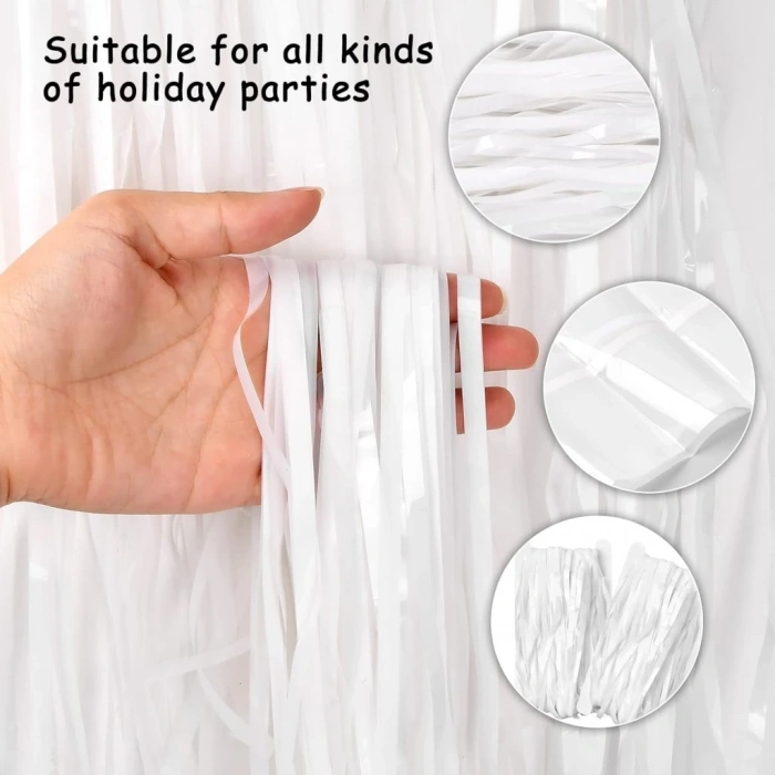 Mey İthalat® Soft Beyaz Renk Duvar ve Kapı Perdesi İthal 100x200 cm