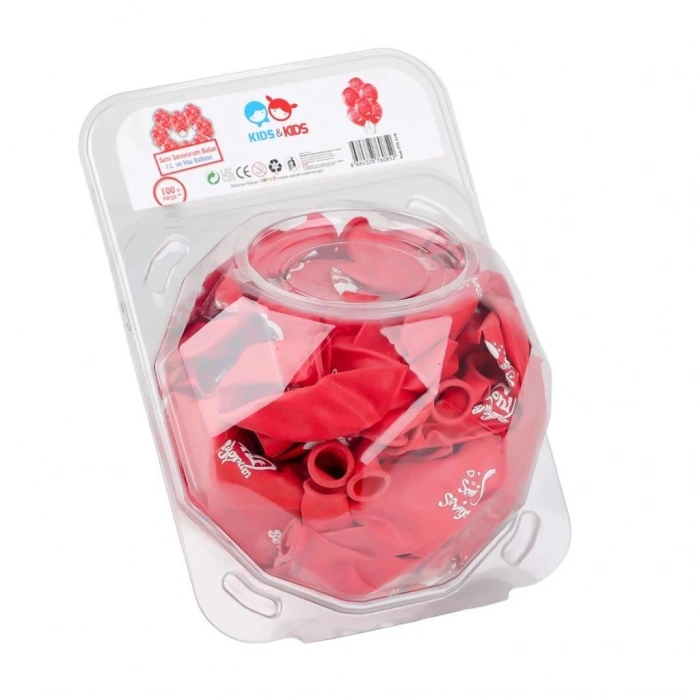 Mey İthalat® STR-119 Seni Seviyorum Balonu 100lü