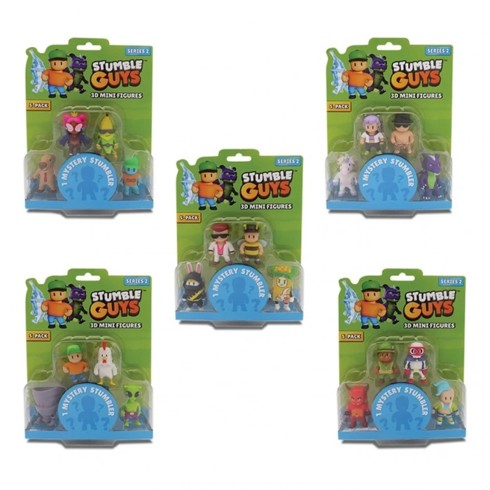 Mey İthalat® Stumble Guys 5li  Figür (1 PAKET FİYATIDIR)