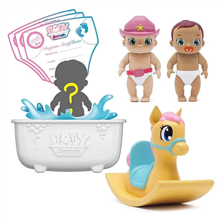 Mey İthalat® Sürpriz Figür ve Bebek Arabası Seti