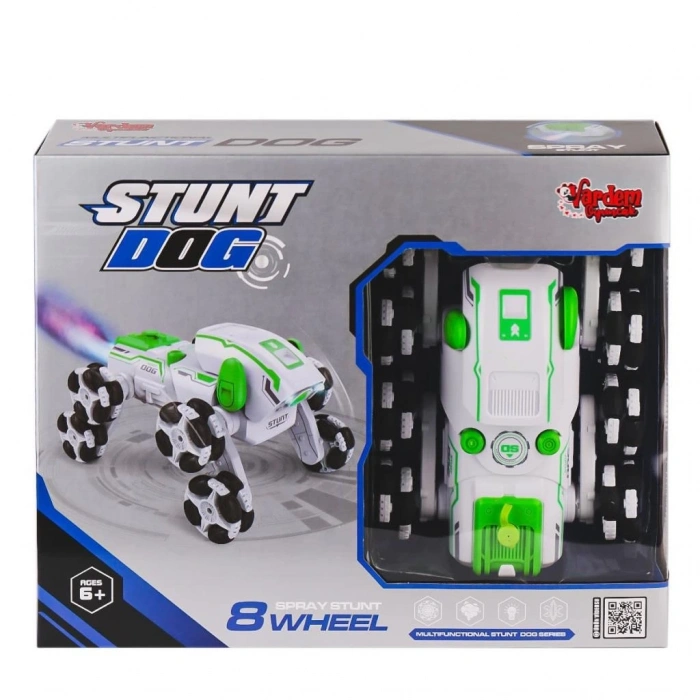 Mey İthalat® SYR-666-820 Kumandalı Buharlı 8 Teker Stunt Köpek Araba -Vardem Oyuncak