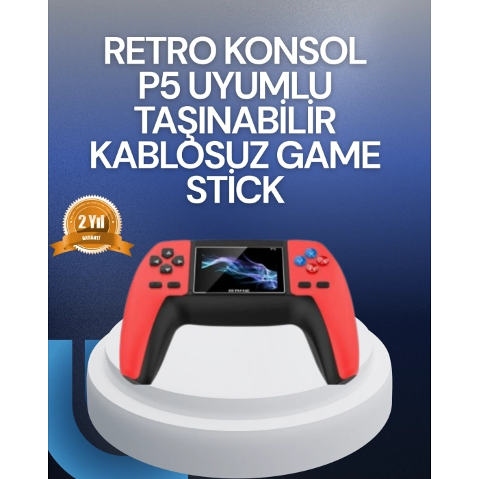 Mey İthalat® Tak Çalıştır Mini Retro GamePad | 520 Klasik Oyun