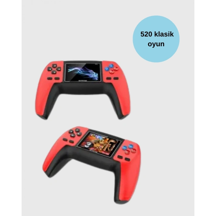 Mey İthalat® Tak Çalıştır Mini Retro GamePad | 520 Klasik Oyun