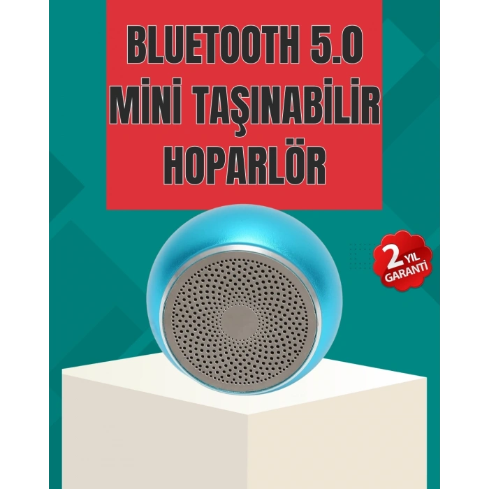 Mey İthalat® Taşınabilir Bluetooth Hoparlör | Eller Serbest Arama Özellikli