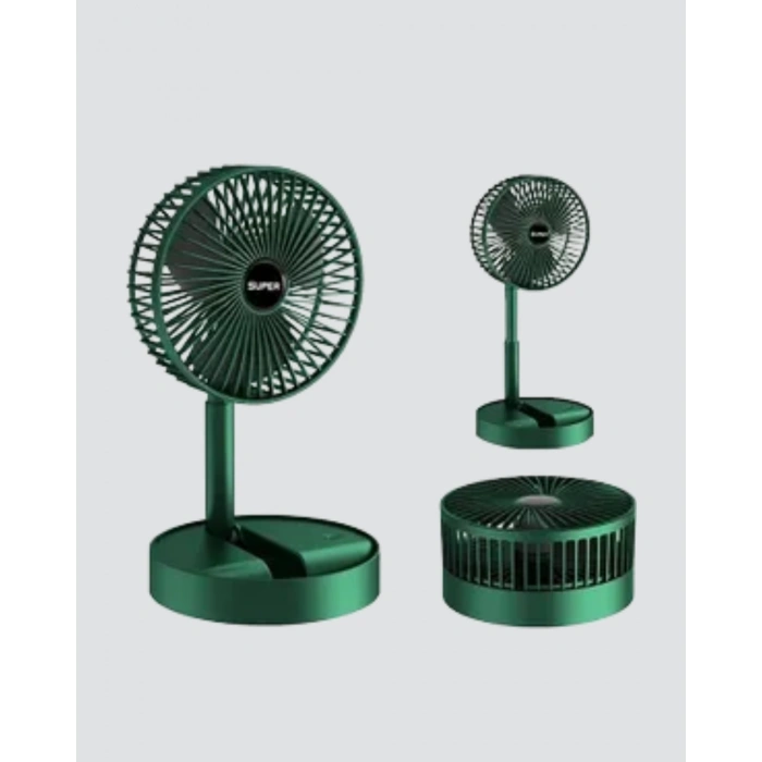 Mey İthalat® Taşınabilir Şarjlı Mini Fan – Katlanabilir Gövde, 3 Hız Kademesi