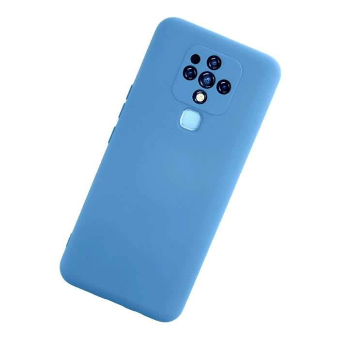 Mey İthalat®  Tecno Camon 16 Kılıf Nano içi Kadife Silikon - Mavi