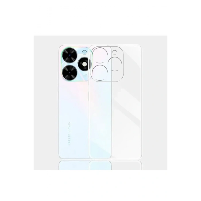 Mey İthalat®  Tecno Spark Go 2024 Kılıf Lüx Şeffaf Silikon