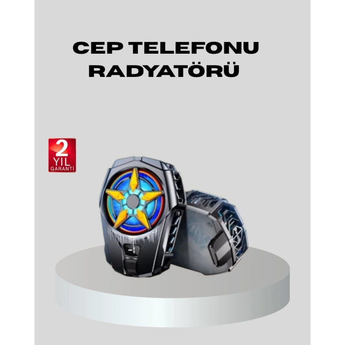Mey İthalat® Telefon Soğutucu Radyatör Type-C Bağlantılı 2 Kademeli Dijital Kontrollü