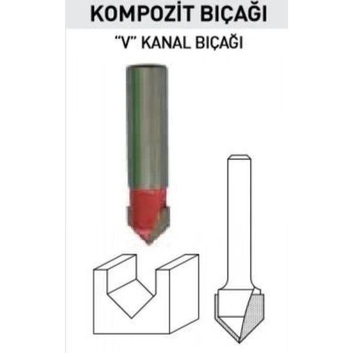 Mey İthalat® Topshop 14479 Kompozit Freze Bıçağı 1X12 mm