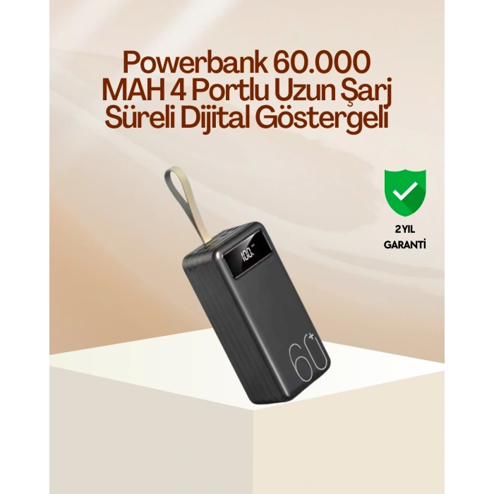 Mey İthalat® Tüm Cihazlara Uyumlu Çoklu Çıkışlı Powerbank