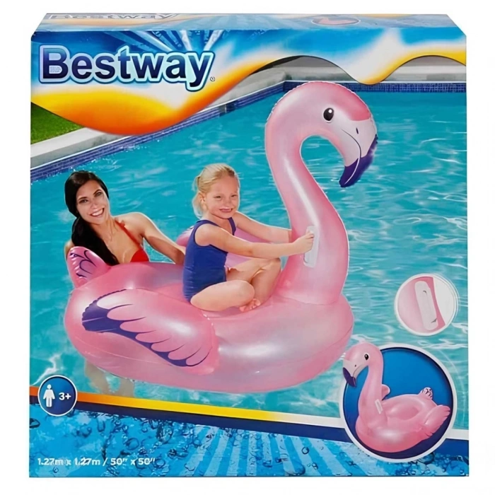 Mey İthalat®  Tutmalı Flamingo Binici 127 x 127 cm