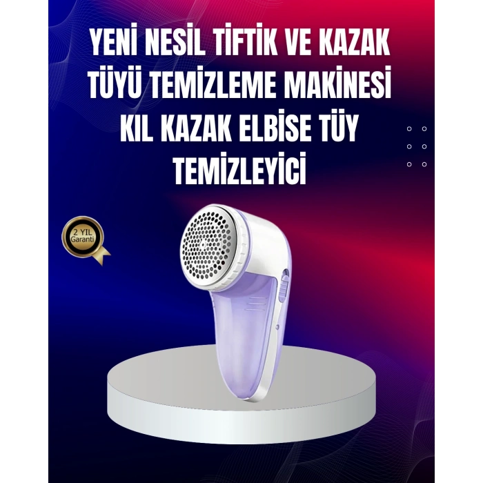 Mey İthalat® Tüy ve Tiftik Temizleyici – 3 Bıçaklı, 200ml Kapasiteli