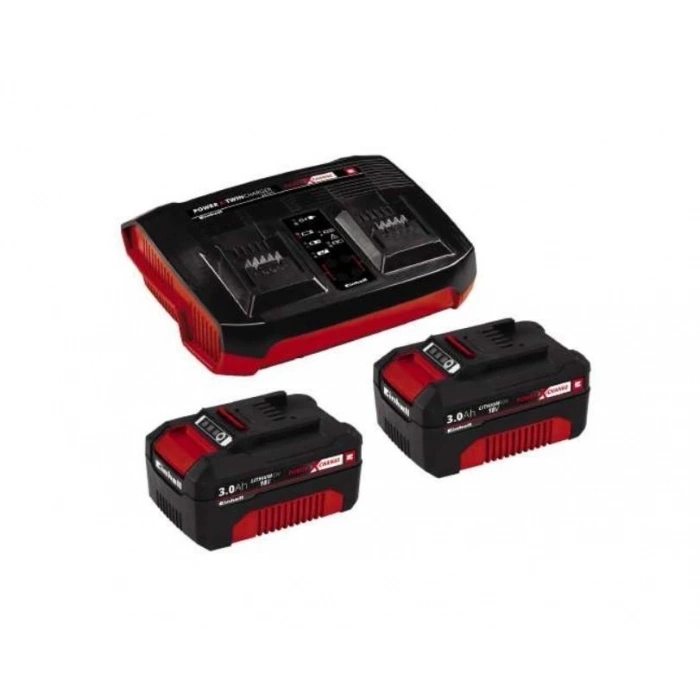 Mey İthalat®   Twincharger 2X3,0 Ah Akü ve Şarj Aleti